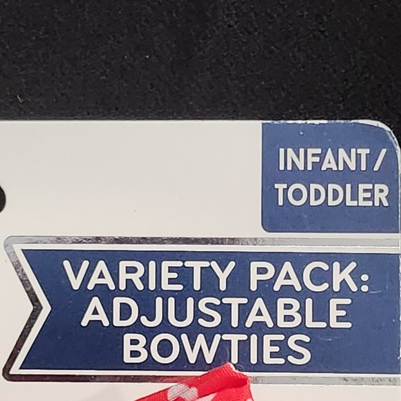 Infant or Toddler 4 Pack of Holiday Adjustable Bow Ties by Rising Star Valentine - Picture 4 of 6
